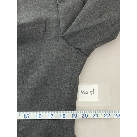 John Varvatos Wool Blazer Mens Size 40R Gray Sports Suit Jacket Notch Career - Picture 15 of 16